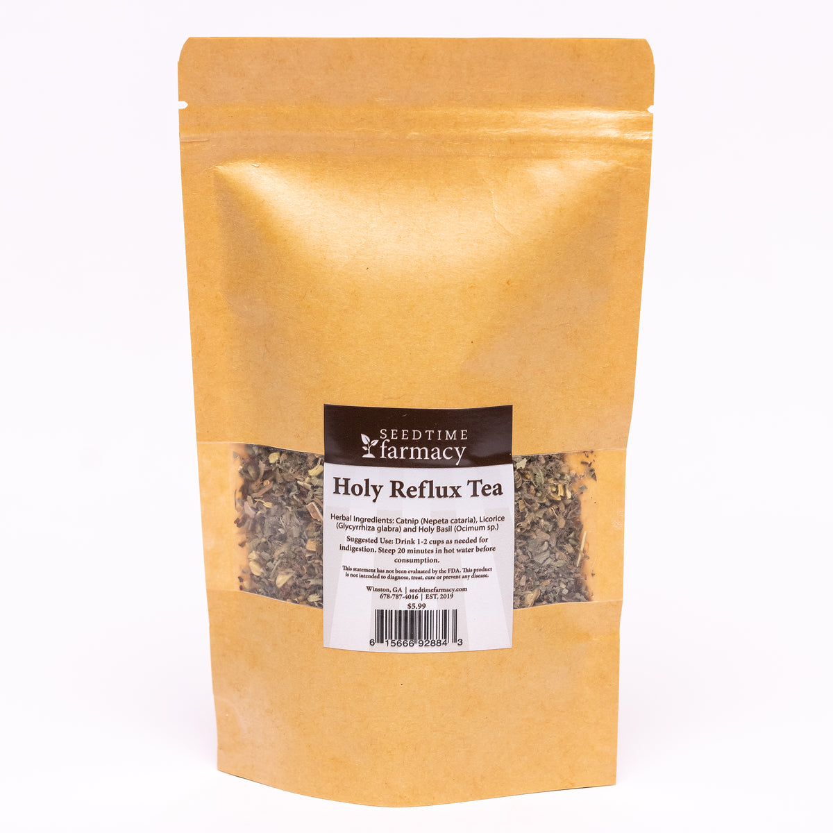 HOLY REFLUX Herbal Tea for Acid Reflux Features Herbs for Indigestion Seedtime Farmacy